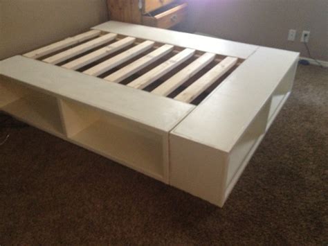 steel box bed design|diy storage bed frame plans.